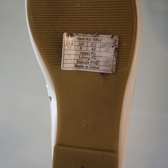 HEAWISH Womens Daisy Flower Ballet Flats Slip On Shoes Sz 11 White - Picture 11 of 12